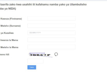 Jinsi ya Kuangalia Namba ya NIDA Online