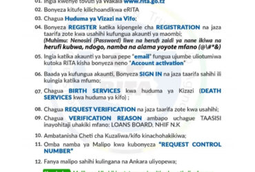 Jinsi ya Kuhakiki Cheti cha Kuzaliwa RITA Online 2024