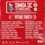 Vituo Vya Kununua Tiketi za Mechi ya Simba vs Tabora United