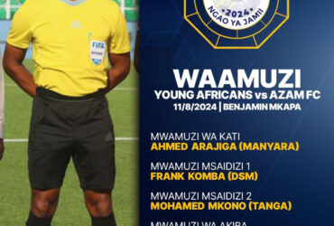 Waamuzi Watakao chezesha Yanga SC vs Azam Ngao ya Jamii 2024