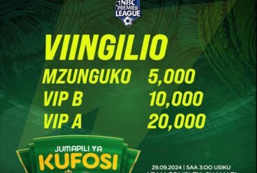 Hivi Apa Viingilio Mechi ya Yanga vs KMC 29.09.2024
