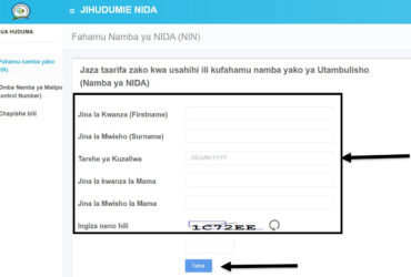 Hatua za Kupata Namba ya NIDA Kupitia Tovuti Rasmi ya NIDA