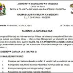 Nafasi 3 za Kazi ya Dereva Halmashauri ya Wilaya ya Missenyi Mwisho 06 November 2024