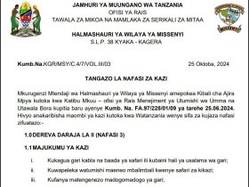 Nafasi 3 za Kazi ya Dereva Halmashauri ya Wilaya ya Missenyi Mwisho 06 November 2024