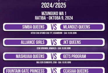 Ratiba Ligi Kuu ya Wanawake TWPL 2024 2025