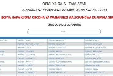 Majina ya Wanafunzi na Shule Walizopangiwa Kidato cha Kwanza