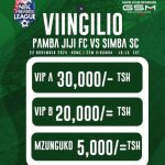 Viingilio Mechi ya Pamba jiji Vs Simba Sc Leo