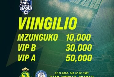 Viingilio Mechi ya Yanga Vs Azam Fc Leo 02 11 2024