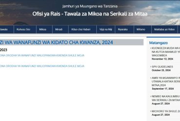 Waliochaguliwa kidato cha kwanza 2025