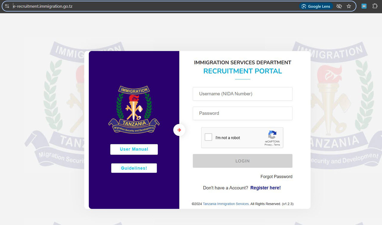 Jinsi ya Kutuma Maombi ya Kazi Uhamiaji Kupitia Immigration Recruitment Portal