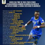 Kikosi cha Taifa Star Kilichoitwa Kambini Kufuzu Kombe la Dunia