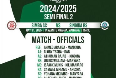 Maofisa wa Mechi ya Nusu Fainali CRDB Bank Federation Cup