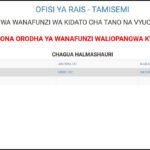 Waliochaguliwa Kidato cha Tano Arusha 2025 2026