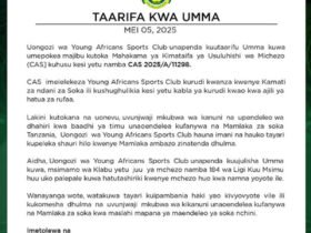 Yanga Yashikilia Msimamo wa Kutocheza Dabi Licha Ya Majibu ya CAS