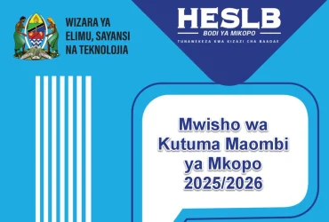 Mwisho wa Kutuma Maombi ya Mkopo 2025 2026
