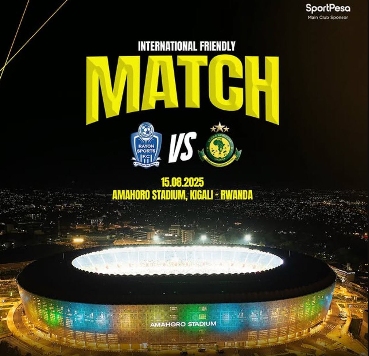 Yanga Kucheza Mechi ya Kirafiki Dhidi ya Rayon Sports ya Rwanda 15/08/2025