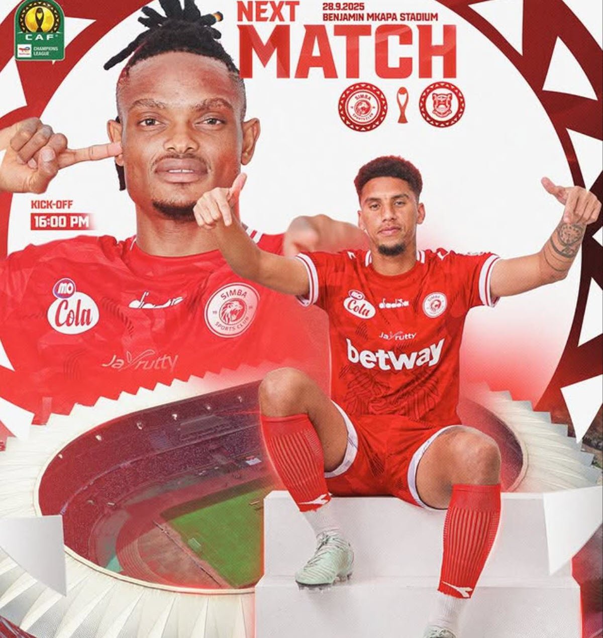 Kikosi cha Simba vs Gaborone Leo 28/09/2025