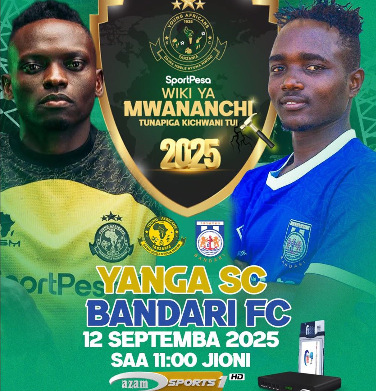 Yanga VS Bandari 12/09/2025 Saa Ngapi?