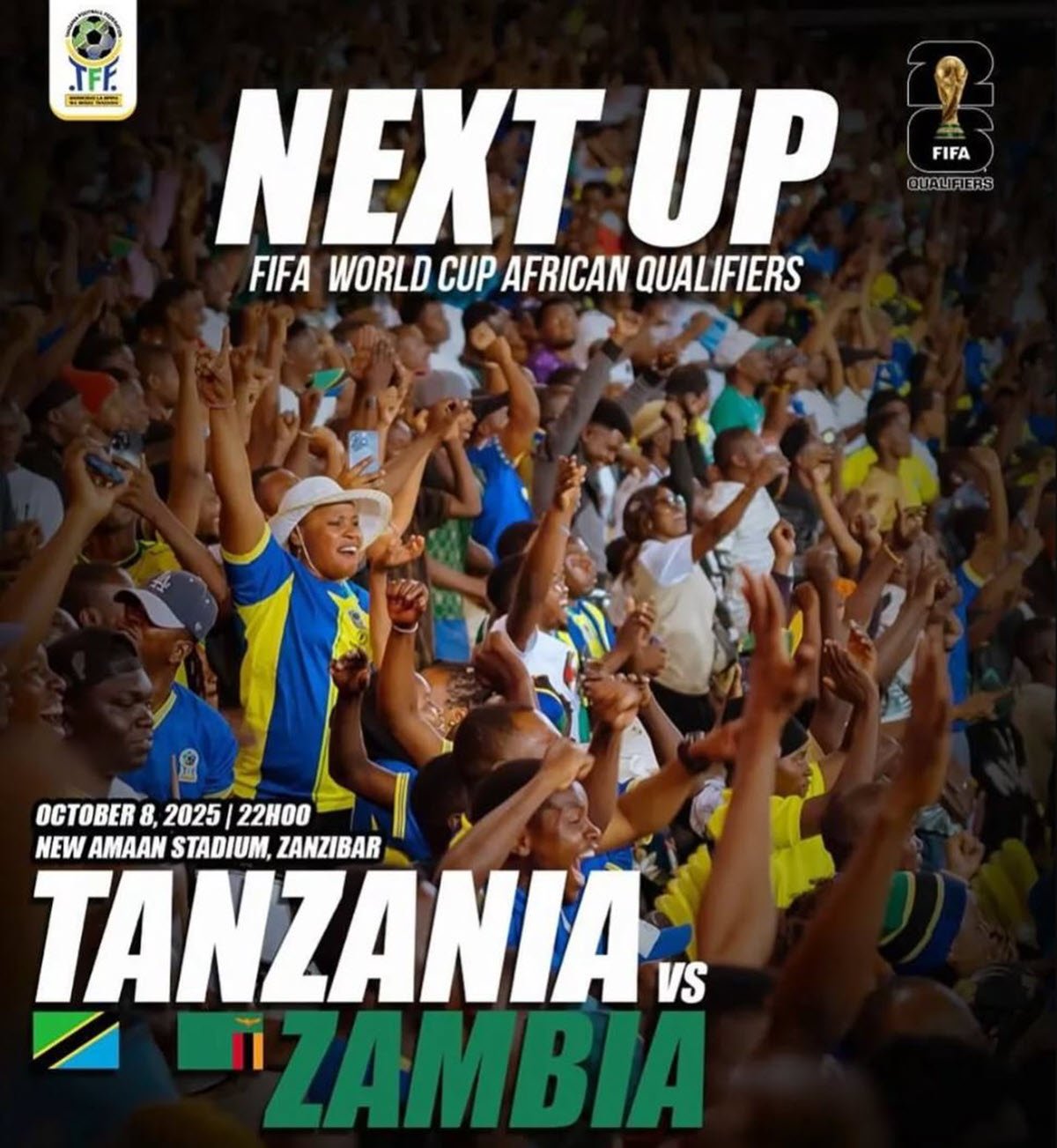 Matokeo Timu ya Taifa ya Tanzania Taifa Stars vs Zambia Leo Oktoba 8 2025