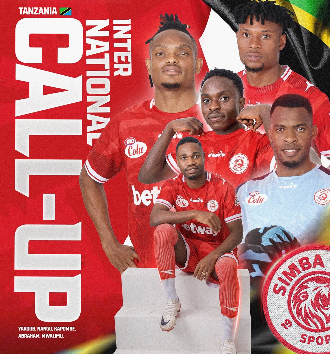 Wachezaji wa Simba Walioitwa Timu za Taifa November 2025