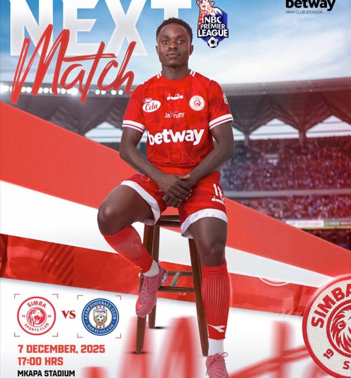 Kikosi cha Simba vs Azam Leo 07/12/2025