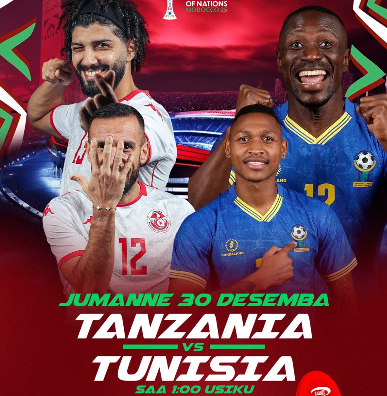 Ratiba ya Mechi za AFCON Leo 30/12/2025