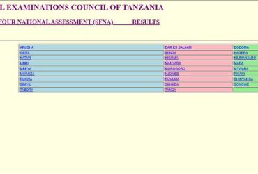 Matokeo ya Darasa la Nne 2025 2026 NECTA SFNA Results