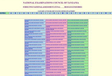 Matokeo ya Kidato Cha Pili 2025 2026 NECTA FTNA Results