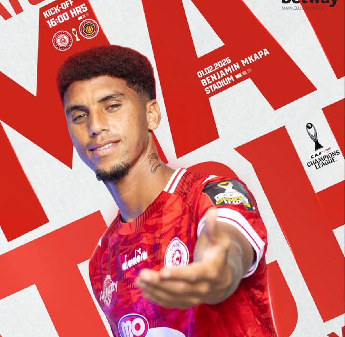 Kikosi cha Simba VS Es Tunis Leo 1/02/2026
