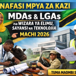 Nafasi Mpya za Kazi MDAs LGAs na Wizara ya Elimu Sayansi na Teknolojia
