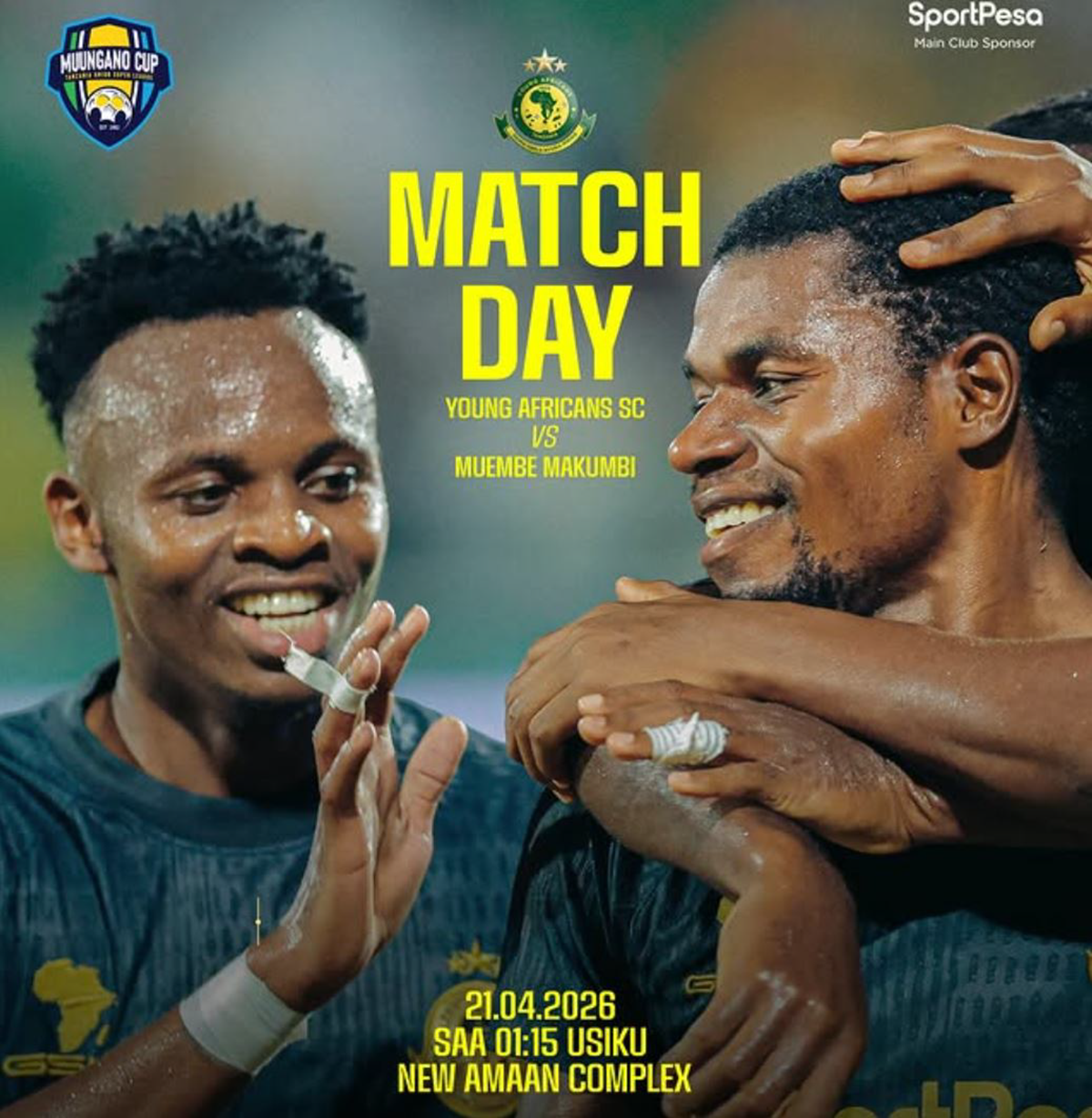 Kikosi cha Yanga Vs Muembe Makumbi Leo 21/04/2026