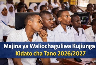 Majina ya Waliochaguliwa Kujiunga Kidato cha Tano 2026 2027