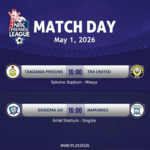 Ratiba ya Ligi Kuu Ya NBC Leo 01 05 2026