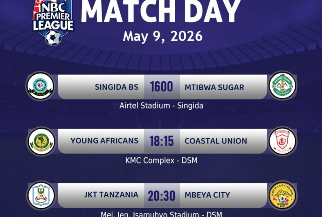 Ratiba ya Ligi Kuu Ya NBC Leo 09 05 2026