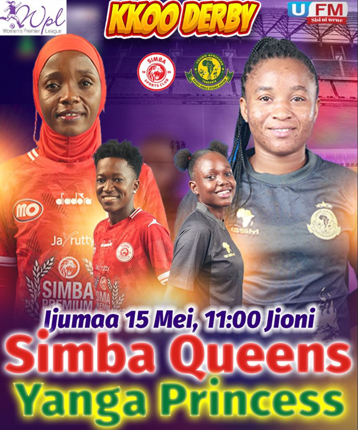Simba Queens VS Yanga Princess Leo 15/05/2026 Saa Ngapi?