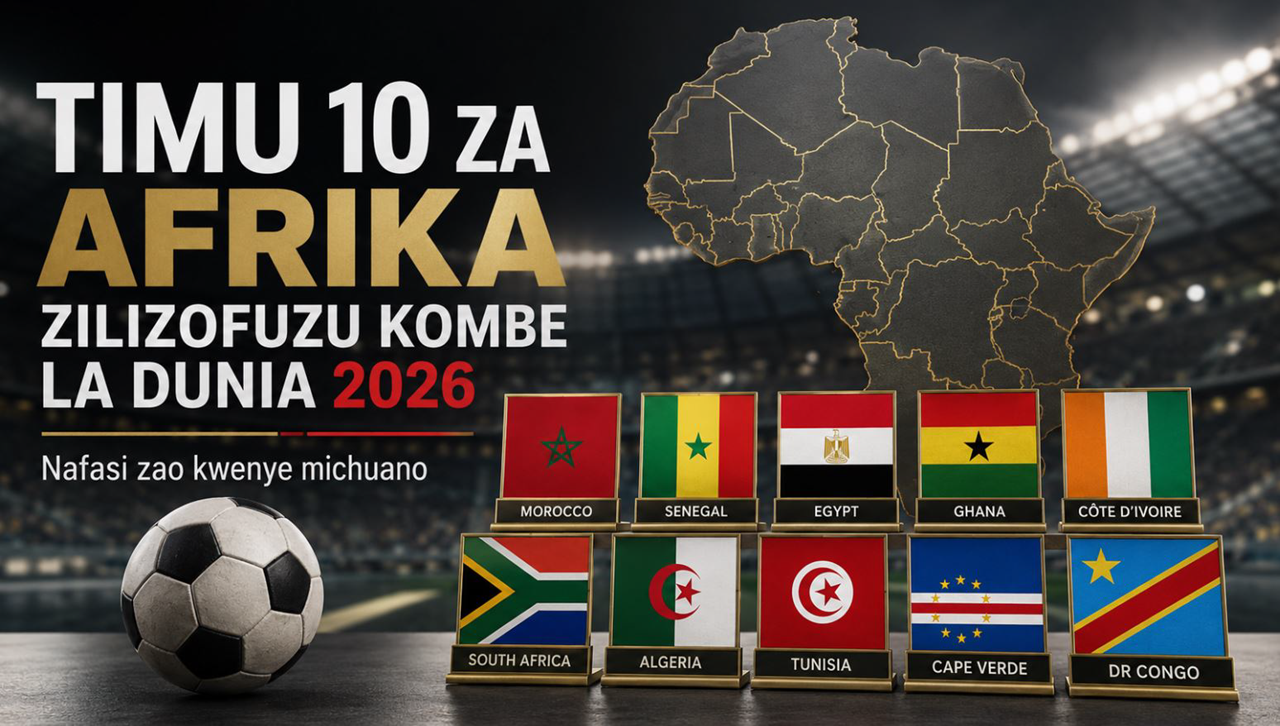 Timu Za Afrika Zilizofuzu Kombe la Dunia 2026 na Nafasi Zao Kwenye Michuano