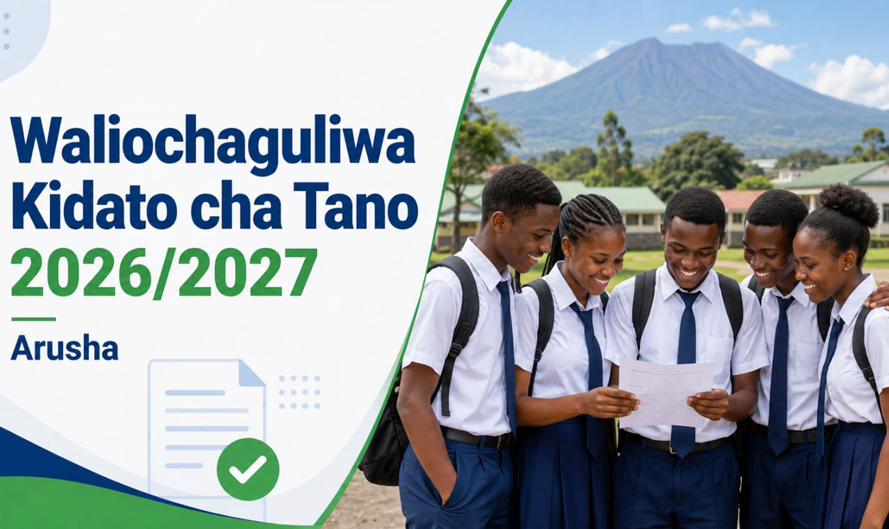 Waliochaguliwa Kidato Cha Tano Arusha 2026/2027