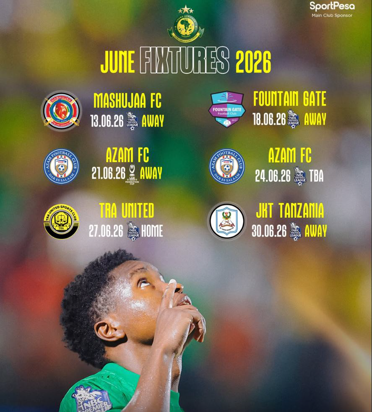 Ratiba ya Mechi za Yanga Sc June 2026