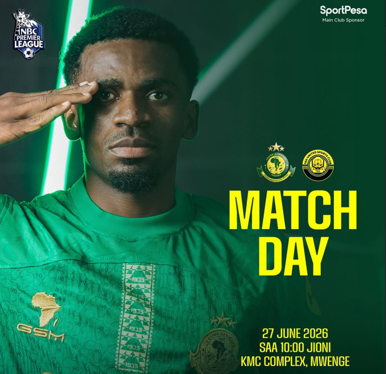 Kikosi cha Yanga vs TRA United Leo 27/06/2026