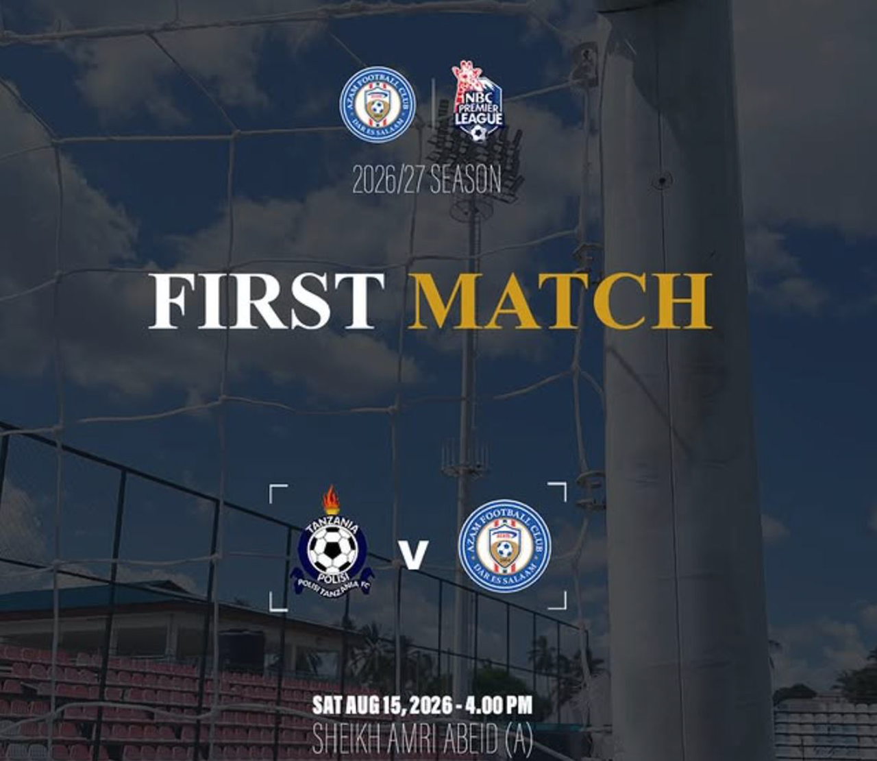 Ratiba ya Azam FC Ligi Kuu ya NBC 2026/2027