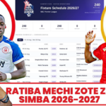 ratiba ya mechi za simba