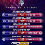 Ratiba ya Mechi za Simba Ligi Kuu Ya NBC 2026 2026 August