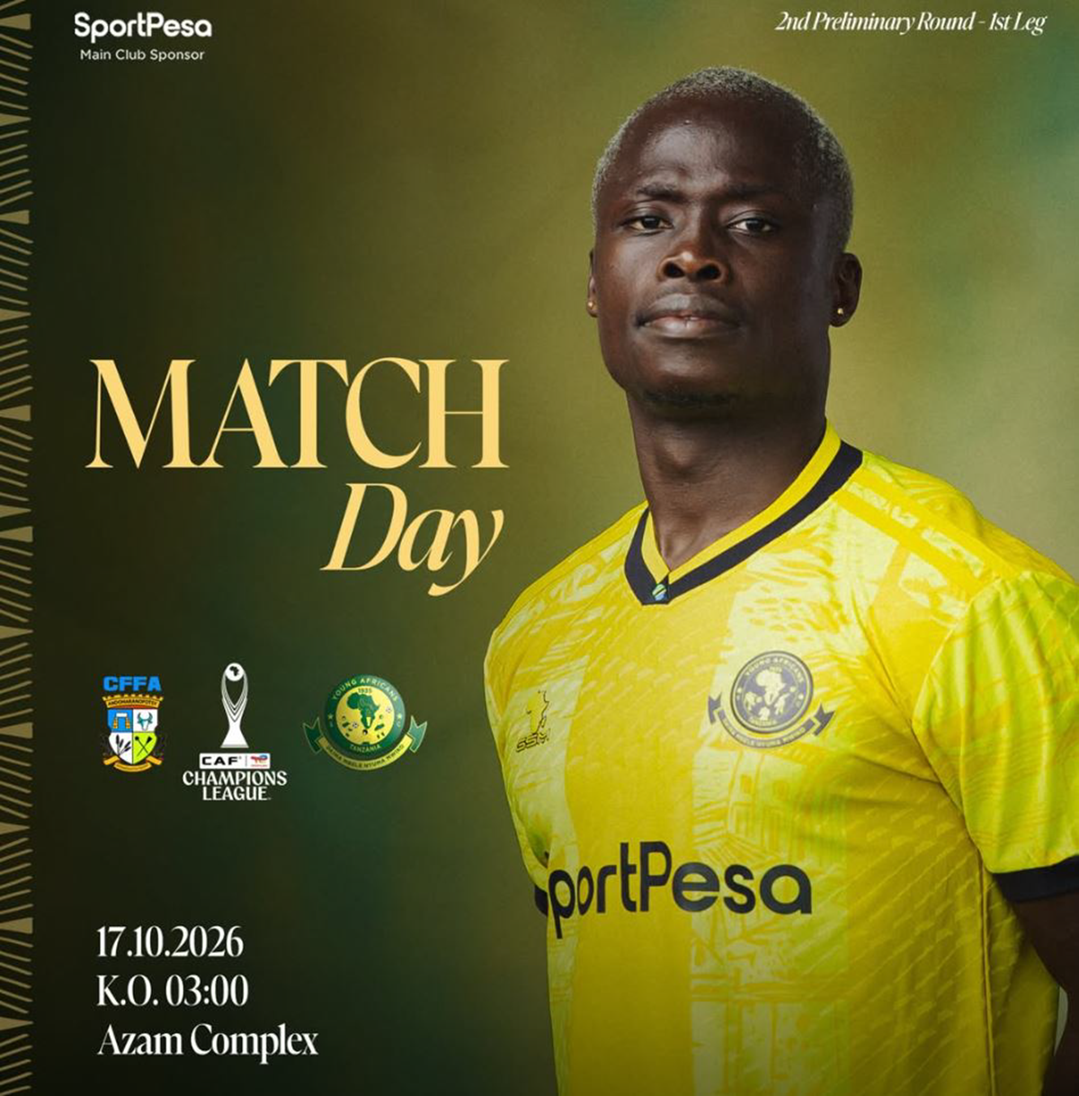 CFFA vs Yanga Leo 17/10/2026 Saa Ngapi?